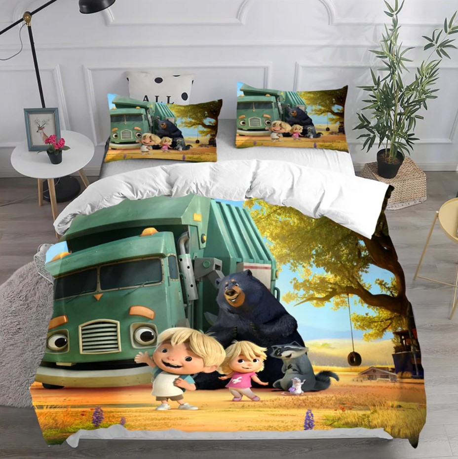 Personalized Trash Truck Quilt Bedding Set Trash Truck And Hank Bedding Set Trash Truck And Friends Birthday Gift